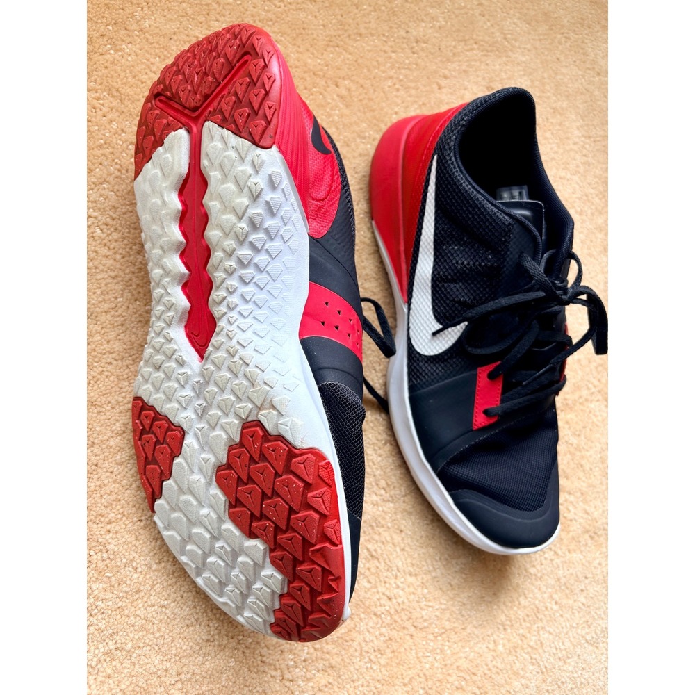 Nike Training Shoes Men's Black Red White Athletic Sneakers Size 11.5 807113-002 - Picture 6 of 10